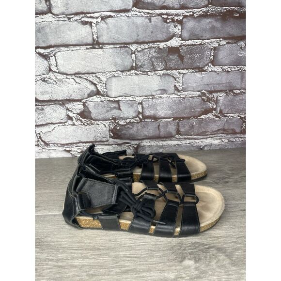 Loeffler Randall Black Leather Pascal Gladiator Strappy Sandals Women Sz 38EU/7M - Picture 10 of 16